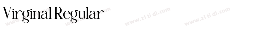 Virginal Regular字体转换 Virginal Regular字体转换